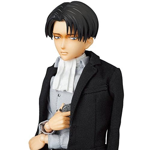 Shingeki no Kyojin - Levi - Real Action Heroes (#697) - 1/6 - Suit Ver. (Medicom Toy) - Image 9