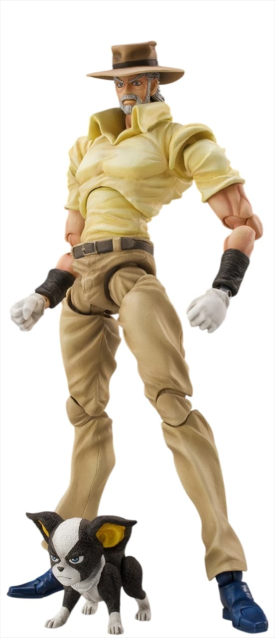 Jojo no Kimyou na Bouken - Stardust Crusaders - Hermit Purple - Iggy - Joseph Joestar - Super Action Statue (#17) (Medicos Entertainment)