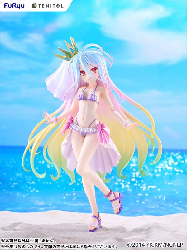 No Game No Life - Shiro - Tenitol - Tenitol Tall - Swimsuit Dress Ver. (FuRyu) - Image 2