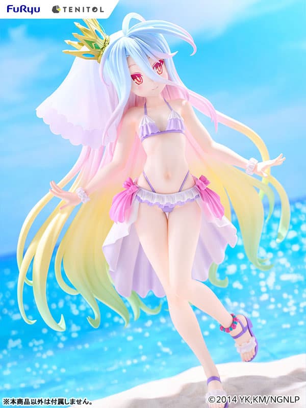No Game No Life - Shiro - Tenitol - Tenitol Tall - Swimsuit Dress Ver. (FuRyu) - Image 5