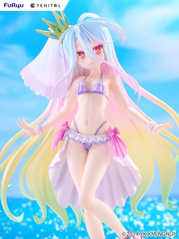 No Game No Life - Shiro - Tenitol - Tenitol Tall - Swimsuit Dress Ver. (FuRyu) - Image 7