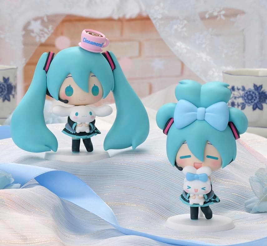 Cinnamoroll - Vocaloid - Hatsune Miku - Hatsune Miku x Cinnamoroll Mini Figures - Set of 2 Figures (SEGA)