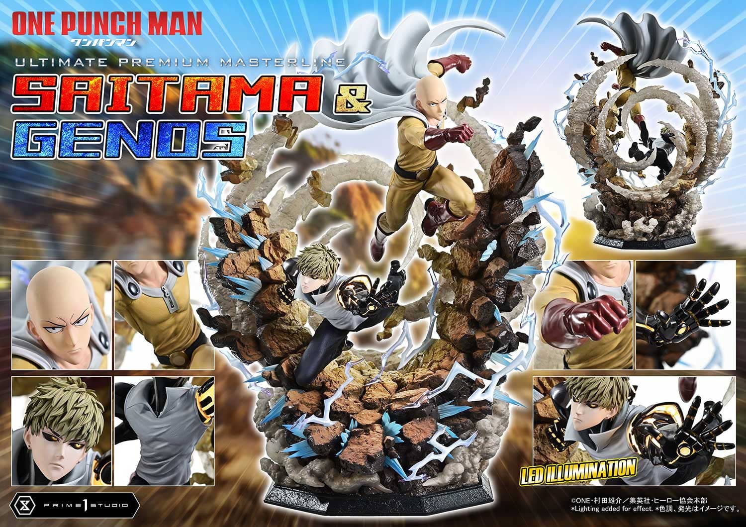 One Punch Man - Genos - Saitama - Ultimate Premium Masterline (UPMOPM-01) - 1/4 (Prime 1 Studio)
