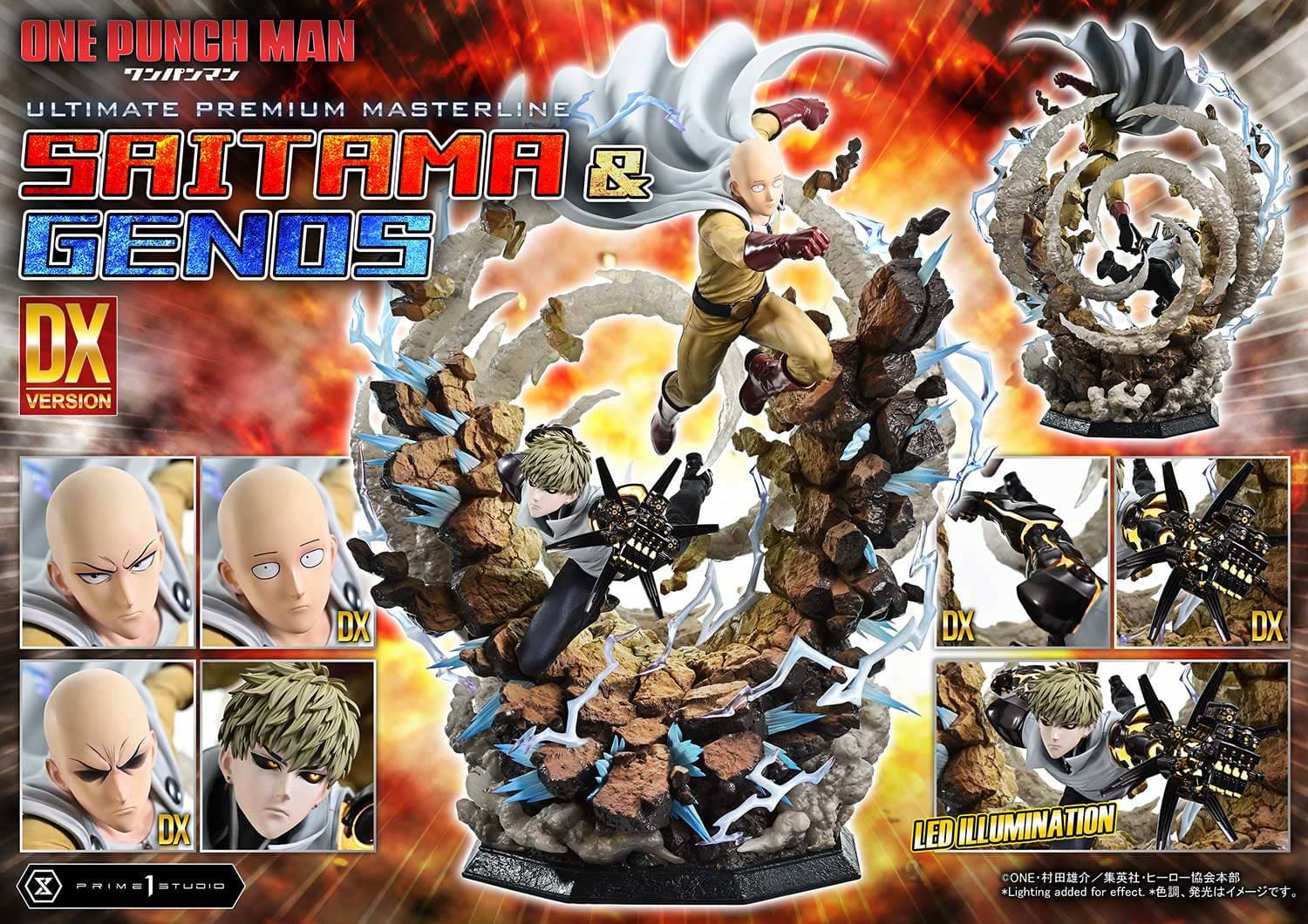 1/4 Ultimate Premium Masterline One Punch Man Saitama & Genos Deluxe Version