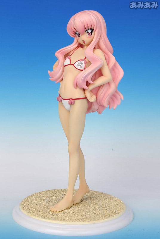 Zero no Tsukaima - Louise Françoise Le Blanc de la Vallière - Treasure Figure Collection - 1/10 - White Swimsuit Ver. (Wave) - Image 2