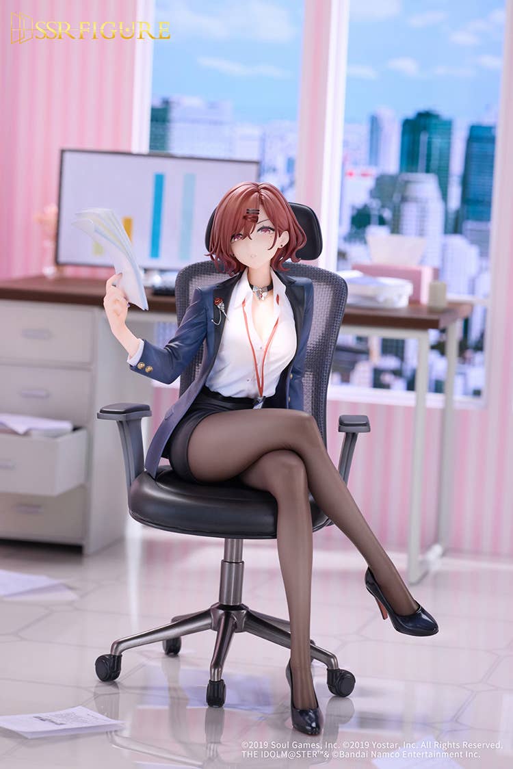 Mahjong Soul - The Idolm@ster: Shiny Colors - Higuchi Madoka - SSR Figure - 1/7 - Effortless Work Ver. (Infinity Studio) - Image 5