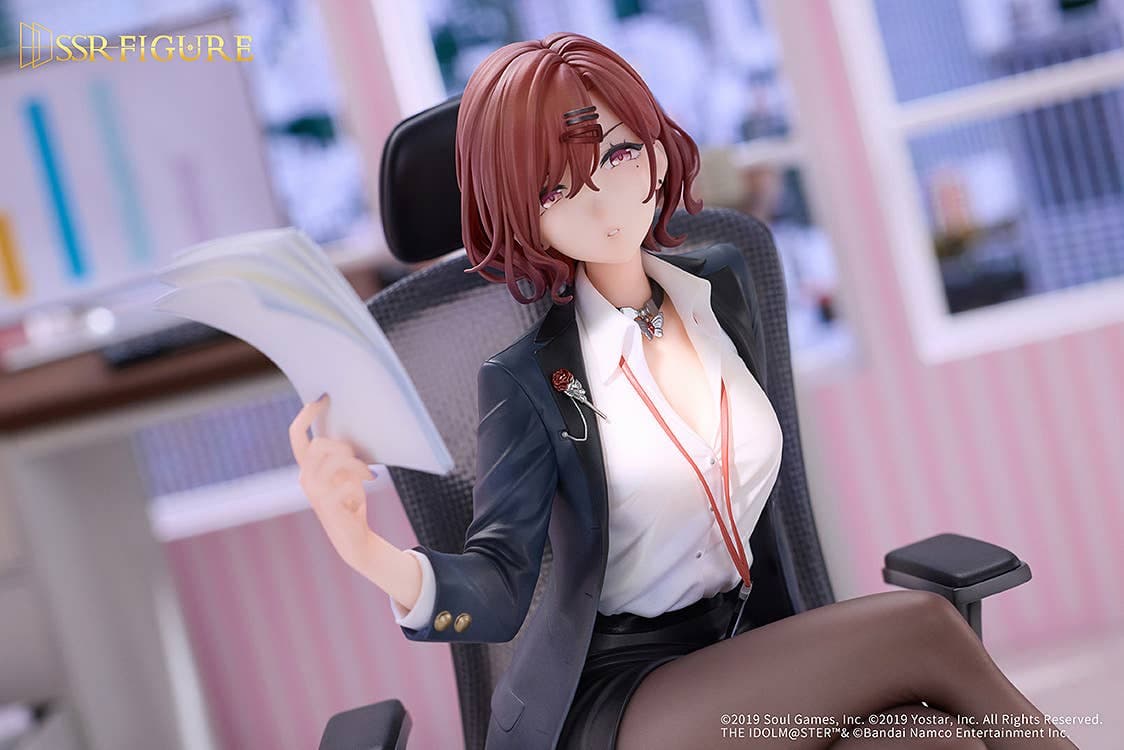 Mahjong Soul - The Idolm@ster: Shiny Colors - Higuchi Madoka - SSR Figure - 1/7 - Effortless Work Ver. (Infinity Studio) - Image 7